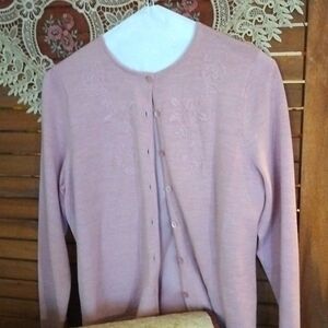 Pendleton sweater Dusty Rose small excellent gently used condition lined